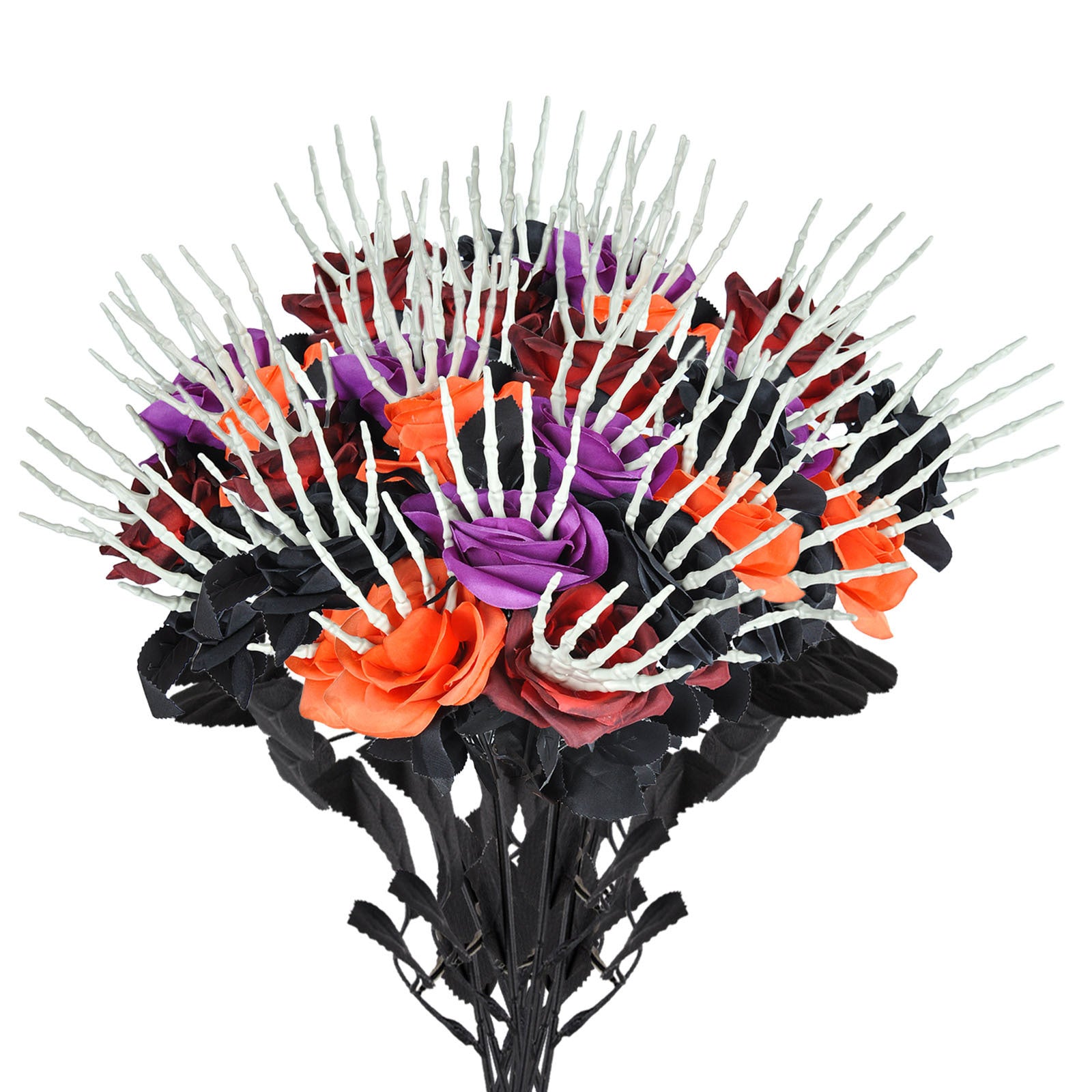 Halloween Skull Hand Rose Horror Decoration Ornaments