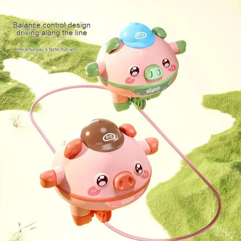 Brain Game Tumbler Balance Pig Tightrope Walking Piglet Unicycle Electric Toy Cute Technology Unicycle Balance Pig Toy Kids